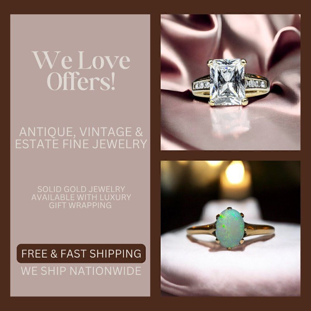 Vintage Estate & Antique Fine Jewelry Sale! Solid Gold 10k 14k 18k Fast Shipping